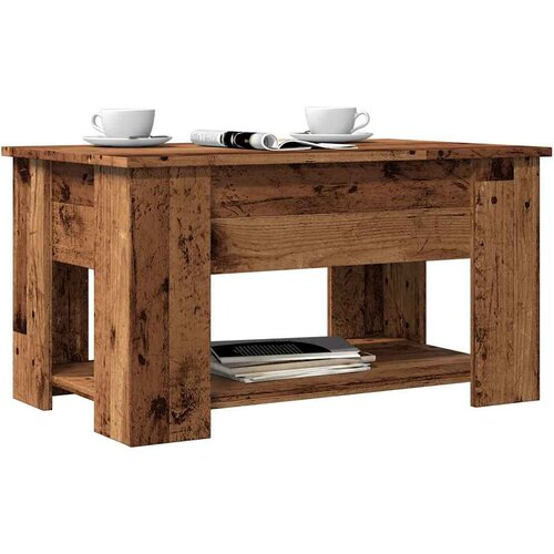VidaXL Kava miza Old Wood 79x49x41 cm Inženirski les Slike