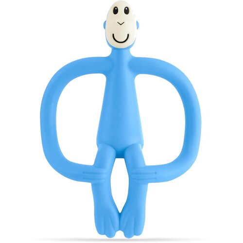 Matchstick monkey Teething Toy and Gel Applicator grizalo s krtačko 2v1 Light Blue 1 kos Slike