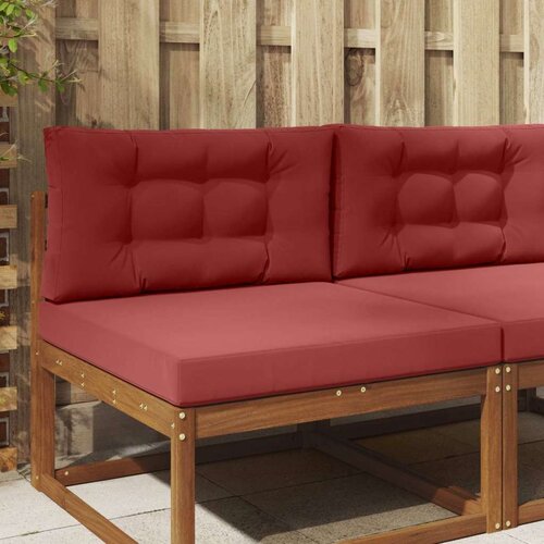  Jastuk za vanjsku sofU 2 pcs boja crnog vina Poliester - boja crnog vina 80 x 80 cm 1x sjedalo +1x naslon (3D s bartagom) Cijene