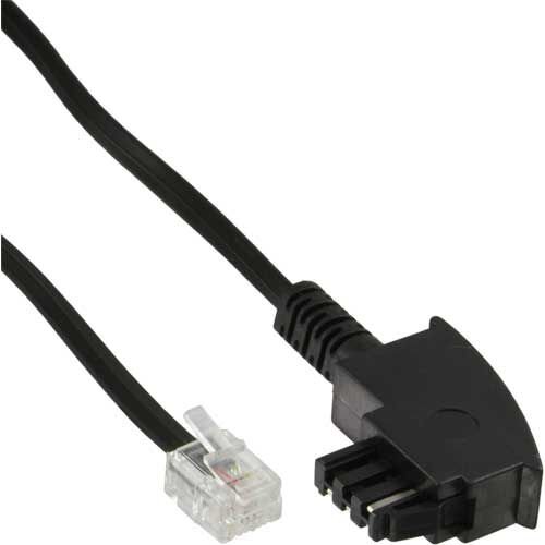  InLine 18907 telefonski kabel 10 m črna Slike
