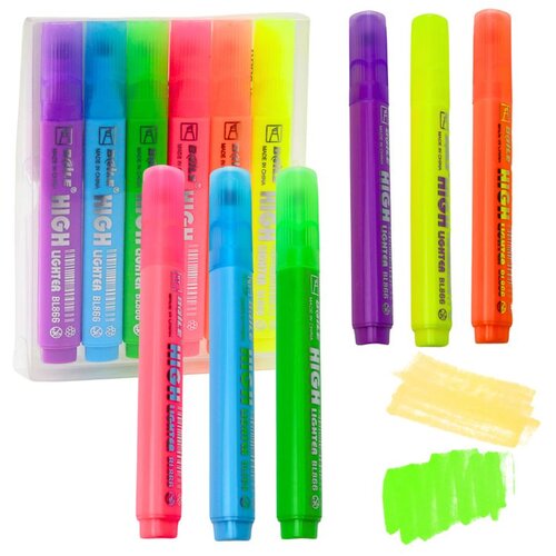 Highlighter set &scaron;kolski ured &scaron;areni neon 6 kom. Cijene