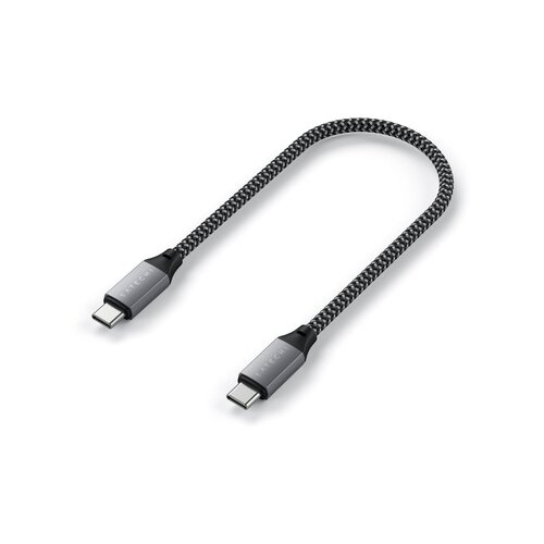 Satechi USB-C to USB-C Short Cable - 25cm - Space Grey (ST-TCC10M) Slike