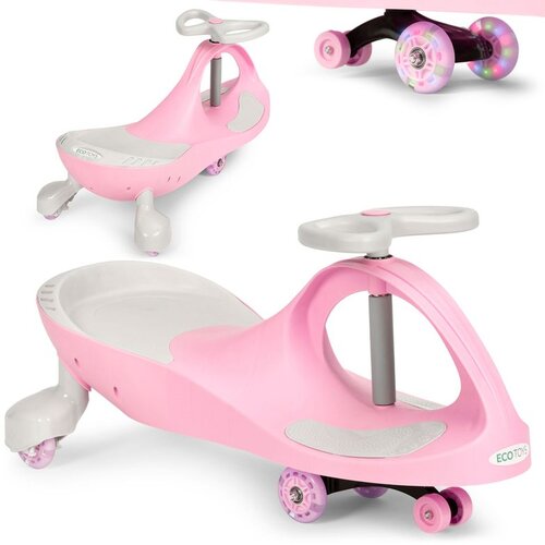 ECO TOYS guralica sa led kotačima - ružičasti Slike