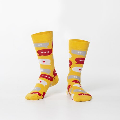 Fasardi Yellow men's socks in the message Slike