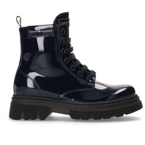 Tommy Hilfiger Lace Up Bootie Blue Tamno plava Slike