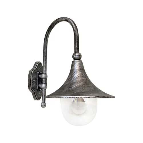 Zidna svjetiljka 0047-WD Silver Black