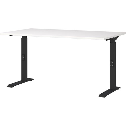 Germania Pisalna miza z nastavljivo vi&amp;scaron;ino z belo mizno plo&amp;scaron;čo 80x140 cm Downey &amp;ndash; Slike