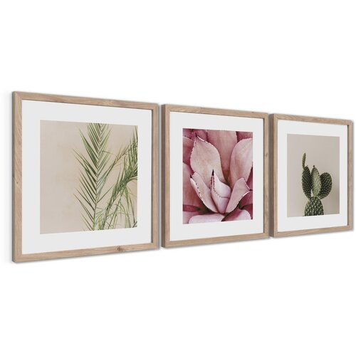 Styler Tiskane slike u setu 3 kom s okvirom 30x30 cm Fresh &amp;ndash; Slike