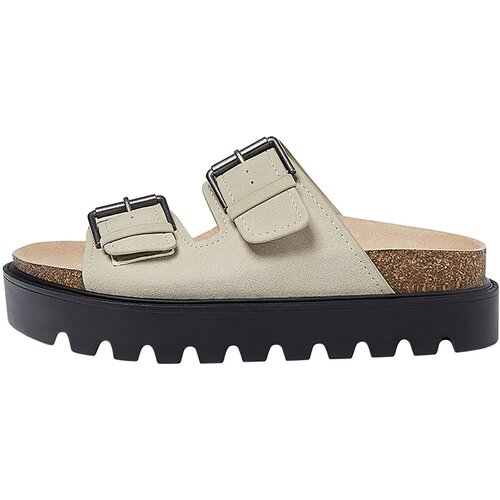 Pull&amp;amp;Bear Nizki natikači off-bela Slike