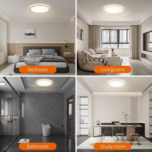  Brilagi - LED prigu&amp;scaron;iva svetiljka ULTRA SLIM LED/18W/230V prečnik 30 cm bela + daljinski upravljač Slike