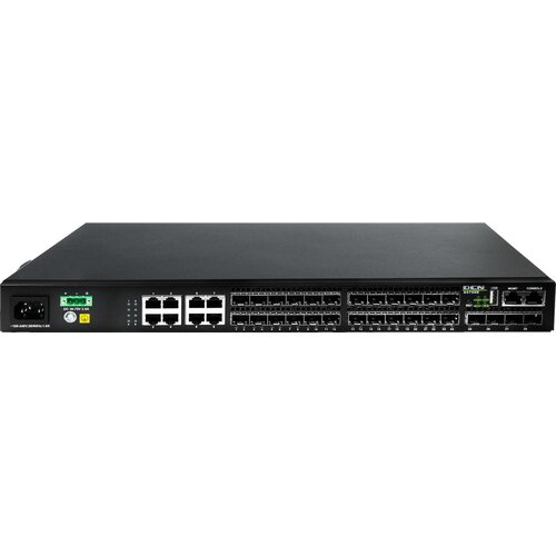  DCN S5750E-28F-SI-D network switch Managed L2 /L3 Gigabit Ethernet (10 /100 /1000) 1U Black Slike