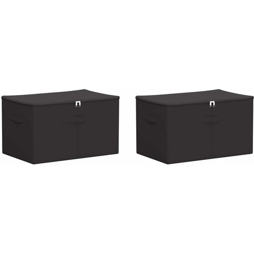  Kutija za spremanje 2 pcs Antracit 60 x 43 x 35 cm Slike