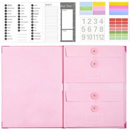 INF Razširljiva mapa z zavihki Pink, (21734624) Cene