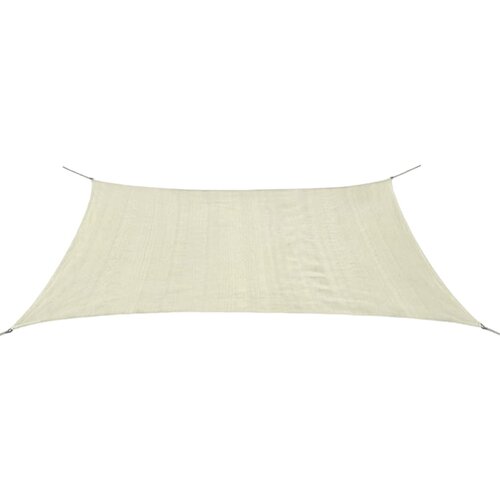 vidaXL Senčno Jadro HDPE Pravokotno 2x4 m Kremne Barve Cene