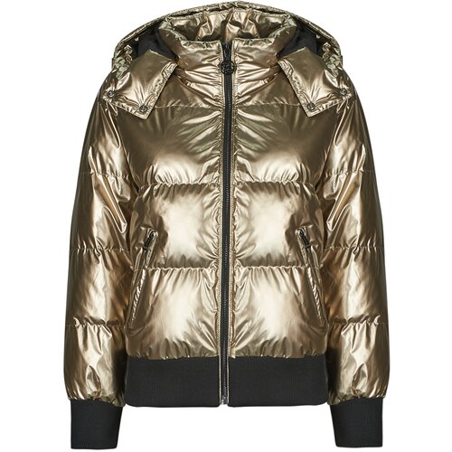 Guess BICE METALLIC HOODIE PUFFER Gold Slike