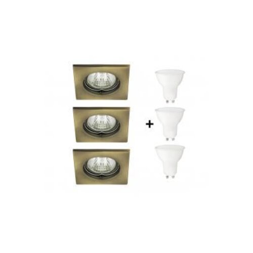 Rabalux Spot svetla LIGHT GU10 3 SQUARE, 3 komada Slike