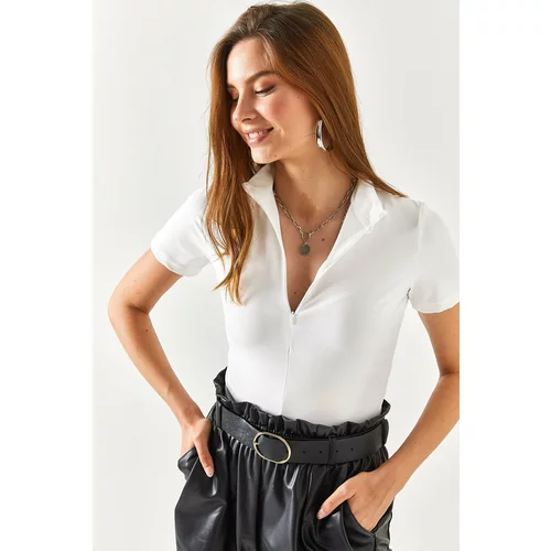 Olalook Blouse - White - Fitted