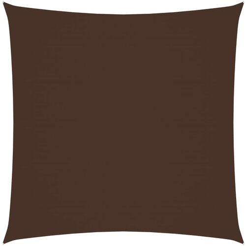 VidaXL Senčno jadro oksford blago kvadratno 6x6 m rjavo Slike