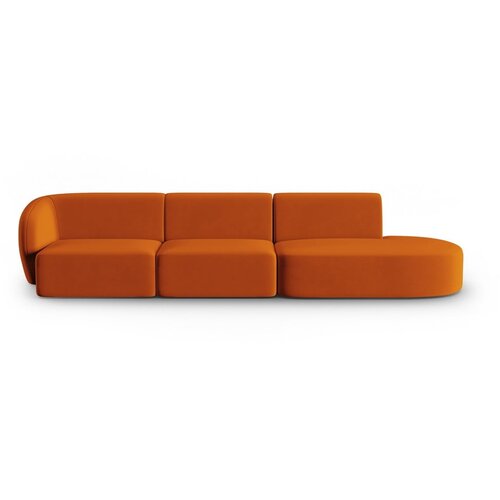 Milo Casa Žametna sedežna garnitura v barvi terakote levi kot 311 cm Paolo &amp;ndash; Slike