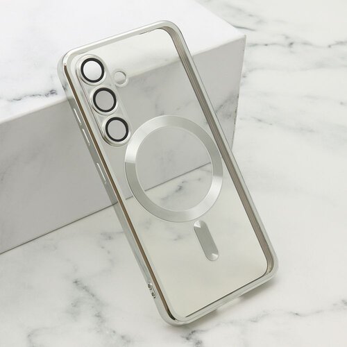  Maska CAMERA PROTECT MAGSAFE za Samsung S931B Galaxy S25 5G/ srebrna Slike