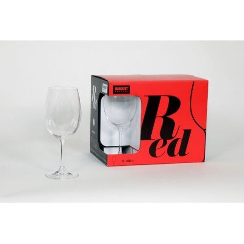  Ča&amp;scaron;e za crno vino Leona 450ml 4/1 kristal Slike