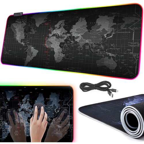  Osvijetljena XL LED RGB računalna podloga za miš i tipkovnicu 80x30cm Cijene