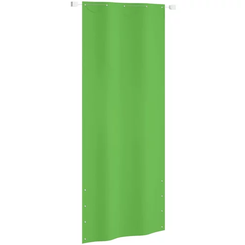vidaXL Balkonsko platno svetlo zeleno 100x240 cm tkanina Oxford
