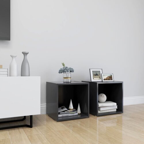 VidaXL TV ormarići 2 kom sivi 37 x 35 x 37 cm od iverice Slike