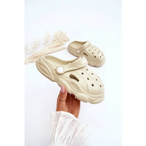 Kesi Children's foam slippers Crocs Beige Cloudy