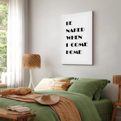  Slika - Homecoming (1-part) - Black and White English Inscriptions 20x30 Na talijanskom platnu Slike