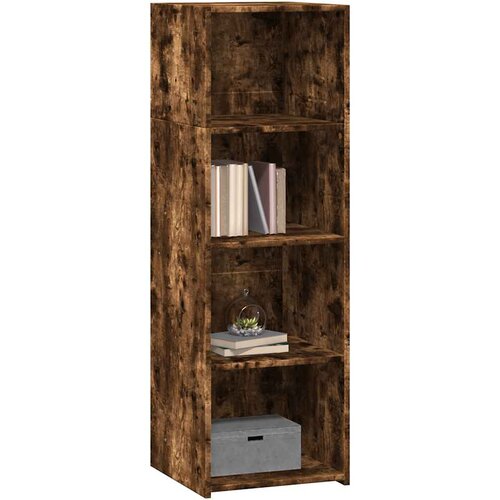  Visoka komoda dimljeni hrast 40x41x124 cm od konstruiranog drva Slike