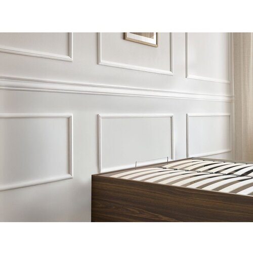 Bobochic Paris Tamno smeđi bračni krevet od iverice u dekoru breze s prostorom za odlaganje/bez uzglavlja s podnicom 160x200 cm Mara &amp;ndash; Slike