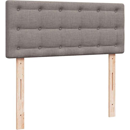 VidaXL otomanski okvir kreveta s madraca smeđesivi 120x200cm tkanine Slike