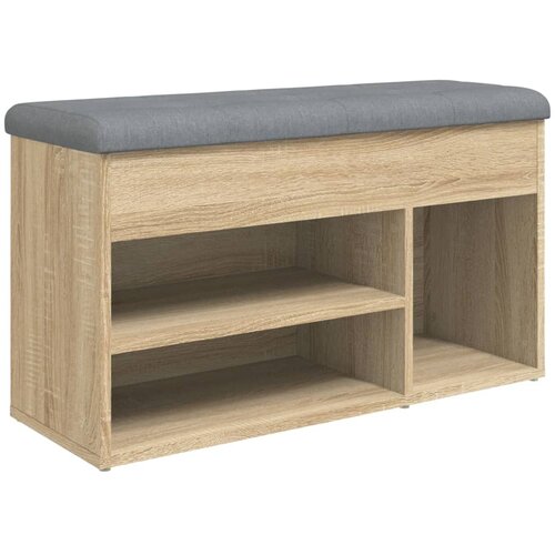 Maison Chic Klop za čevlje - Sedež za čevlje sonoma hrast 82x32x45,5 cm inženirski les, (21777427) Slike