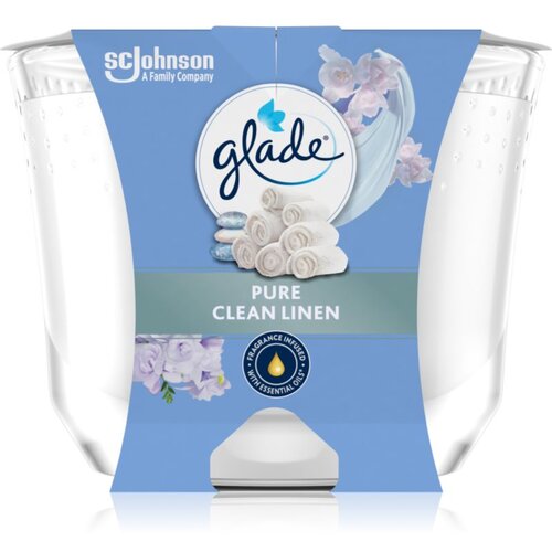 Glade Pure Clean Linen di&amp;scaron;eča sveča 204 g Slike