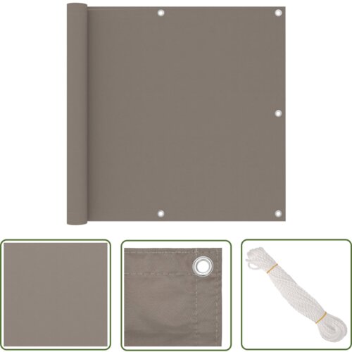  The Living Store Balkonsko platno taupe 90x600 cm oksford blago - Balkonsko Platno, (21742586) Cene