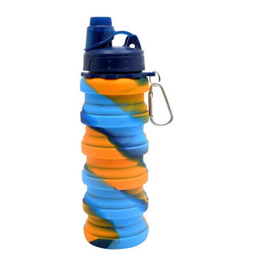 Master Boca termos silikonska 500ml 260469 plava/narandžasta Slike