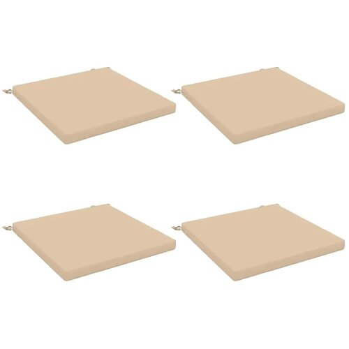  Jastučići za sjedalo od 4 dijela SOEST 4 kom. 100% poliester - Krem (melange) 60 x 60 x 5 cm 4 Cijene