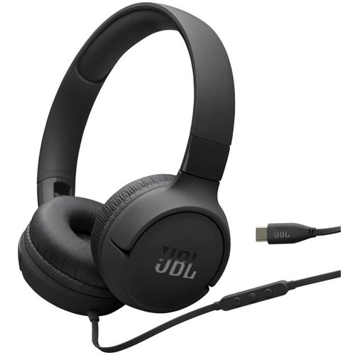 JBL Tune 520 USB-C žične slušalke, črne Cene