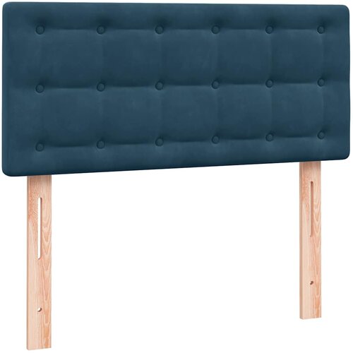 Box spring krevet s madracem tamnoplavi 80x220 cm bar&amp;scaron;unasti Slike