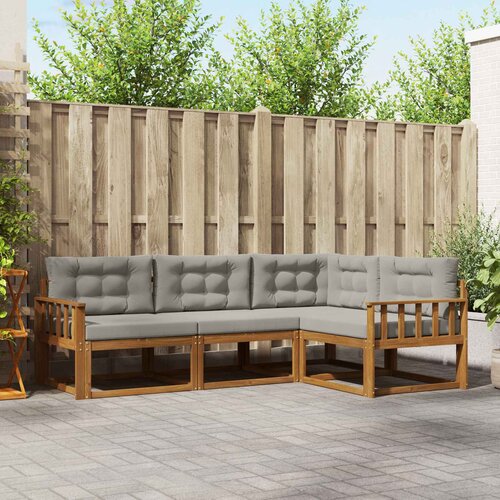  Set vanjskih sofa 4 kom. Prirodna i svijetlo siva Smeđa 247,5 x 168,5 x 73 cm Cene