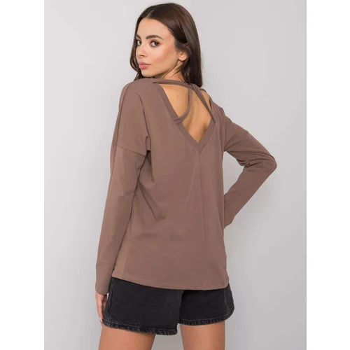 RUE PARIS Blouse-RV-BZ-7315.39X-brown