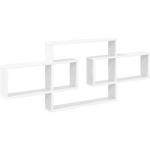 vidaXL Zidna polica Bijela 130 x 10 x 50 cm Konstruirano drvo - Bijela Cene