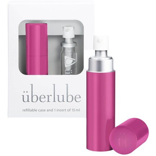 &amp;Uuml;berlube / - putna torbica silikonski lubrikant - roza (15ml) Slike