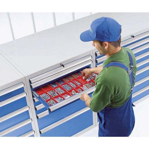 eurokraft pro predalnik, višina x širina x globina 1200 x 1300 x 750 mm, 8 predalov, nosilnost po 80 kg Cene