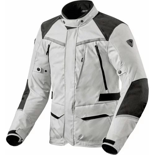 Rev'it! Voltiac 3 H2O Black/Silver M Tekstilna jakna