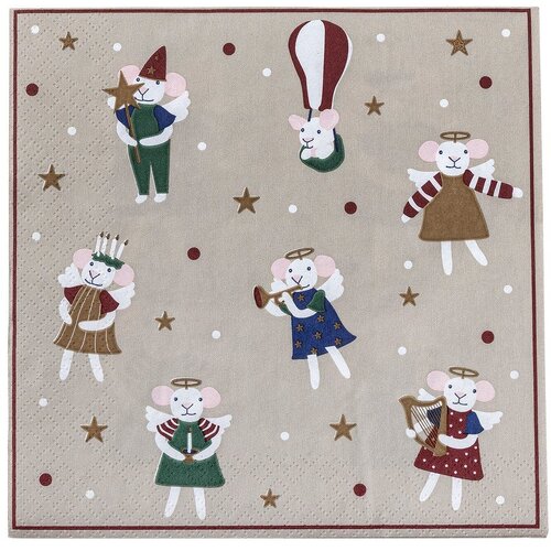 Bloomingville Papirnati ubrusi u setu 20 kom 33x33 cm Peo – Cene