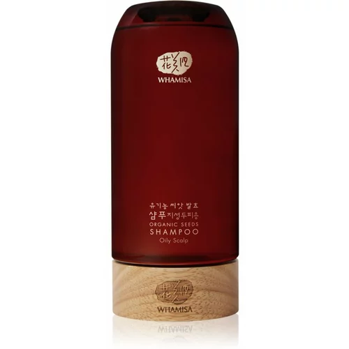 Whamisa Organic Seeds Shampoo prirodni biljni šampon za masno vlasište 510 ml