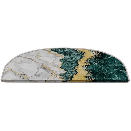 Vitaus Modrozeleni/kremno beli komplet preprog za stopnice 16 ks 20x65 cm Golden Marble – Cene