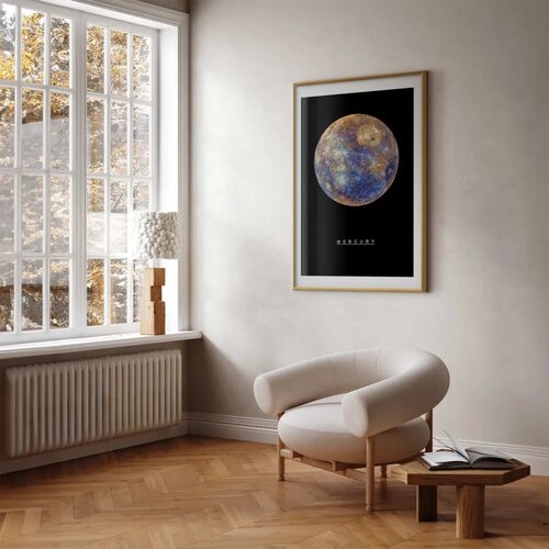  Plakat - Mercury 29.7x42 Zlatni okvir s margom Cene